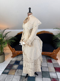 Antique Victorian Travel Dress, ca. 1883