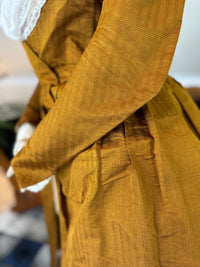 Rococo Cannelé Silk Robe à l’Anglaise, ca. 1775