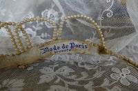 Couronne de cire ancienne, Mode de Paris, années 1920