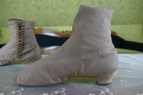 Brown Side Lacing Boots, Civil War Era, ca. 1860-1865