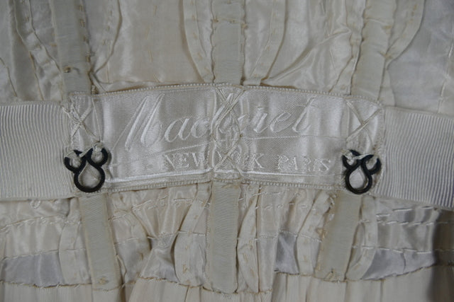 MACHERET Society Dress, New York & Paris, ca. 1901