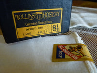 ROLLINS HOSIERY Antique Ribbed Stockings, 1920s
