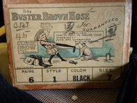 BUSTER BROWN Antique Boys Stockings, 1920s