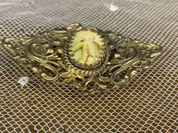 Belt Buckle with Rococo Men, ca. 1900