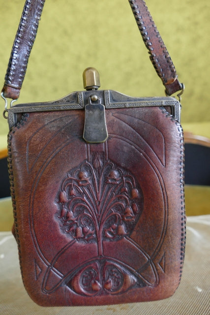 JUSTIN Leather Bag, ca. 1918