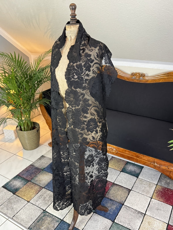 Black Lace Scarf, ca. 1905