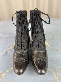 Unworn Lace-up Boots, ca. 1900