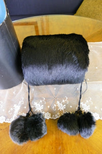 HIERTEIS Antique Fur Muff, Germany, ca. 1910