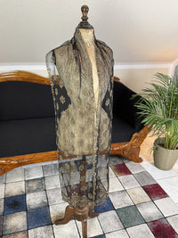 Embroidered Victorian Shawl, ca. 1895