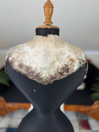 Goose Feather Collar Stole, Muff and Hat Appliqué, ca. 1890