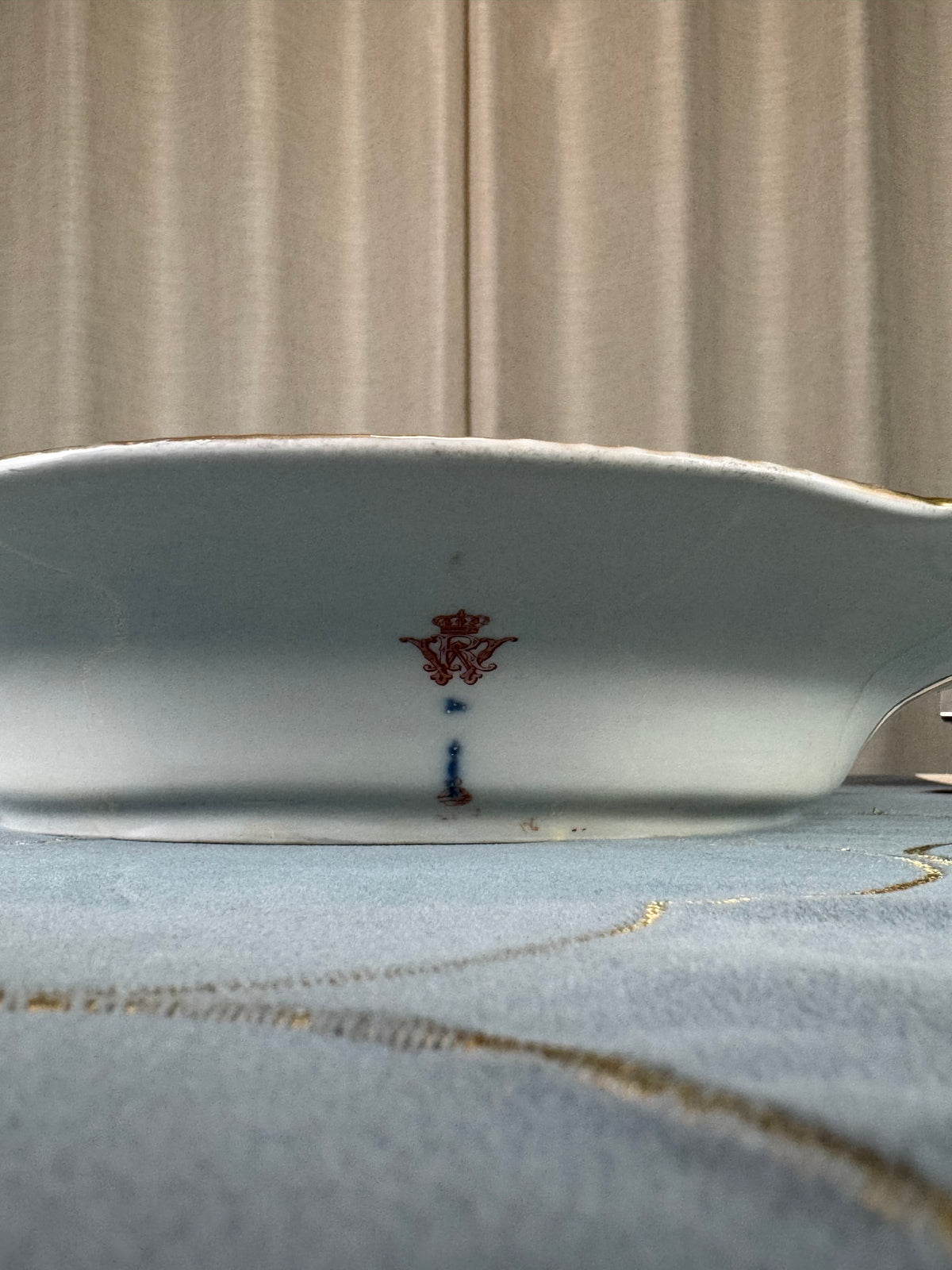 Neuosier Large Serving Platter, Kaiser Wilhelm II, ca. 1900