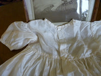 Christening Gown with Original Photo, England, ca. 1923 – Net Tulle & Lace, Silk Slip