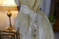MACHERET Society Dress, New York & Paris, ca. 1901