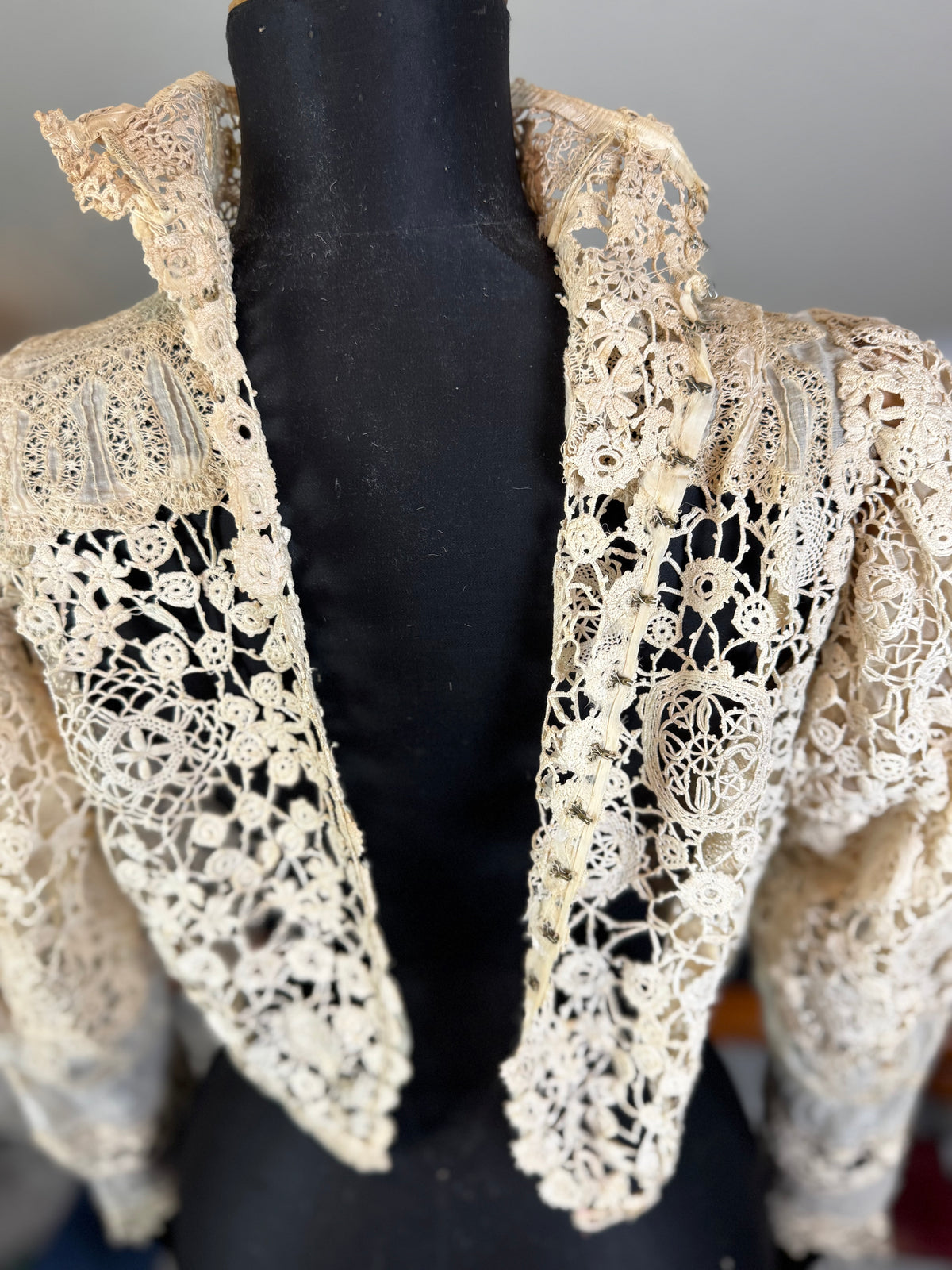 Irish Crochet Lace Blouse, ca. 1901
