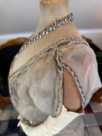 Antique GUSTAVE BEER Evening Dress – Silk Chiffon & Velvet, Paris Couture ca. 1912