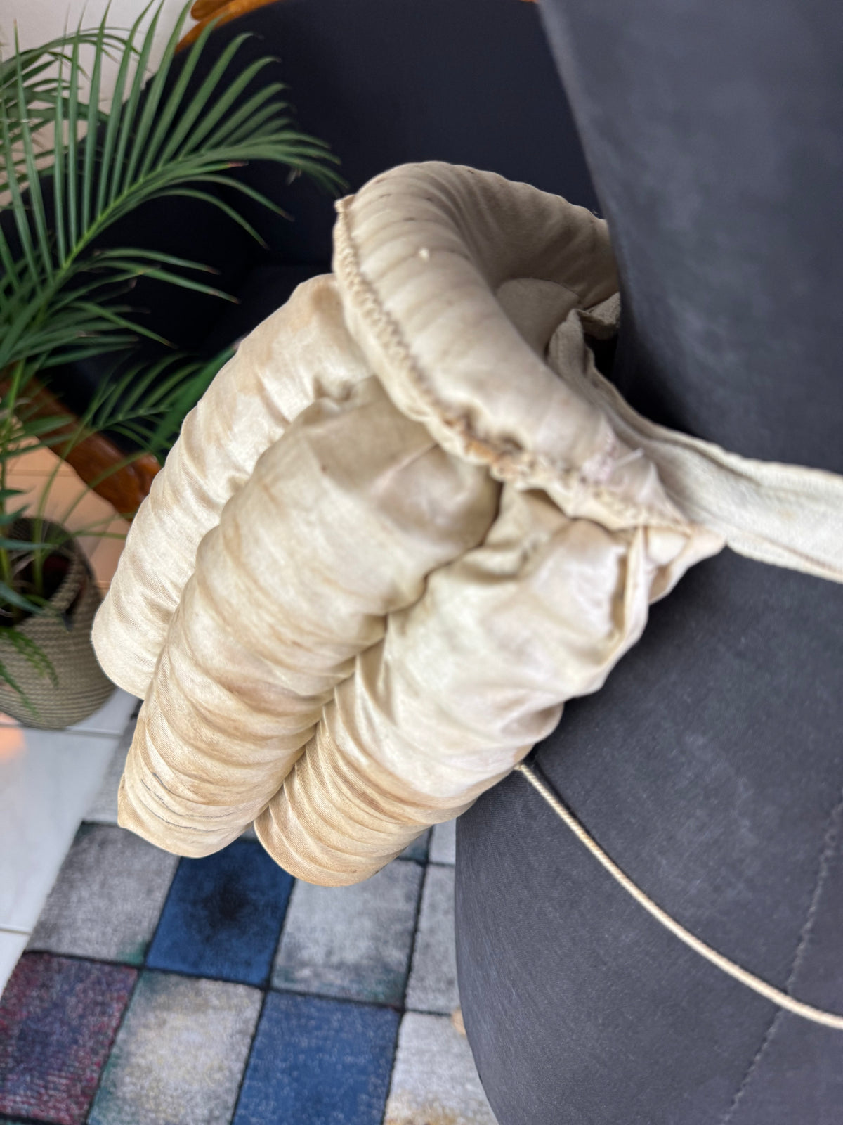 Antique Five‑Coil Bustle, 1880s – Cotton and Steel Coil Victorian Support