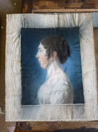 Pair of Empire Pastel Portraits, 1813 – L.H. Hessel, Nuremberg, Early 19th‑Century Art