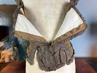 Rococo Bodice for a Young Girl, France, c. 1780 – Antique 18th‑Century Hand‑Sewn Garment