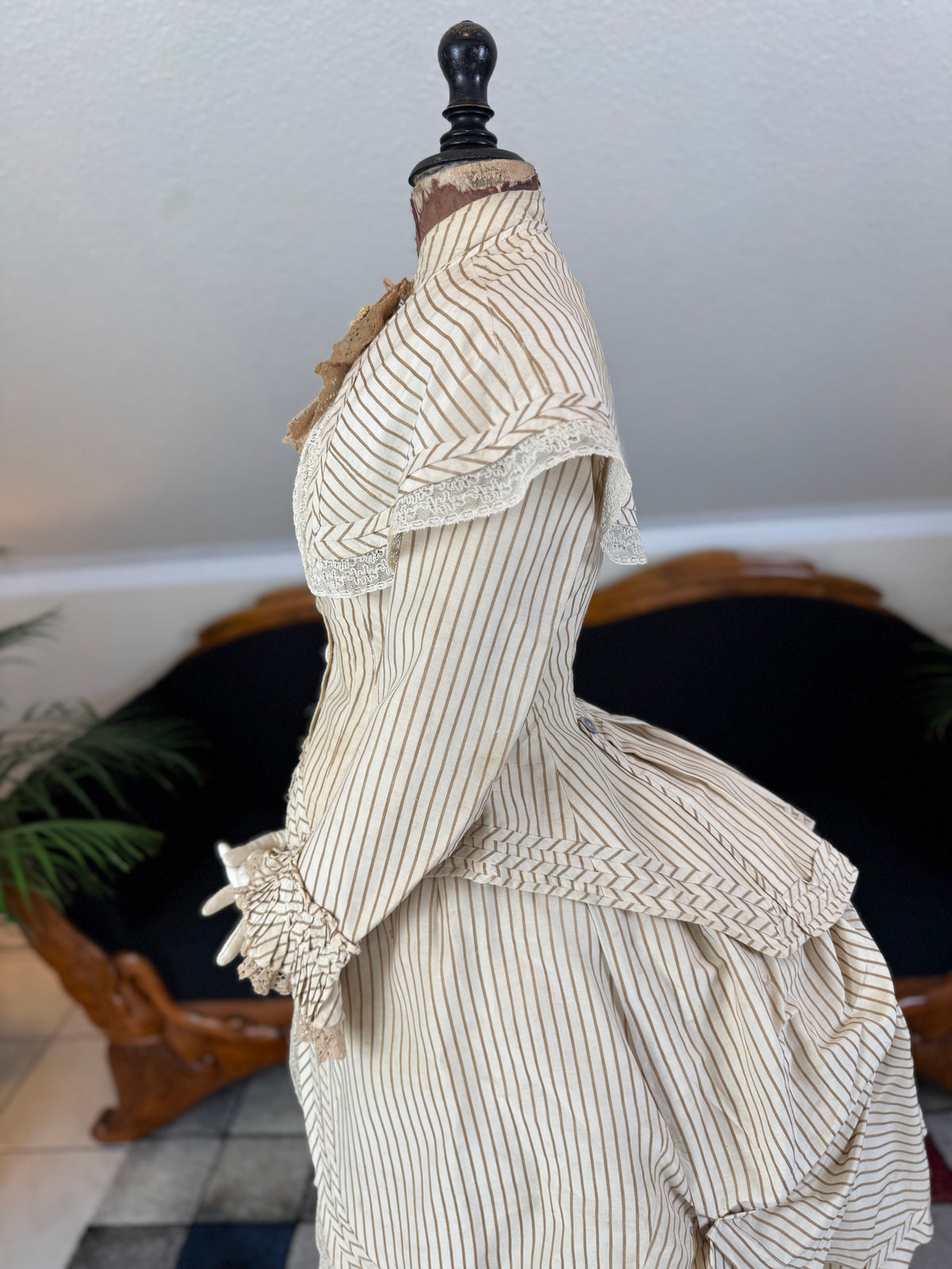 Antique Victorian Travel Dress, ca. 1883