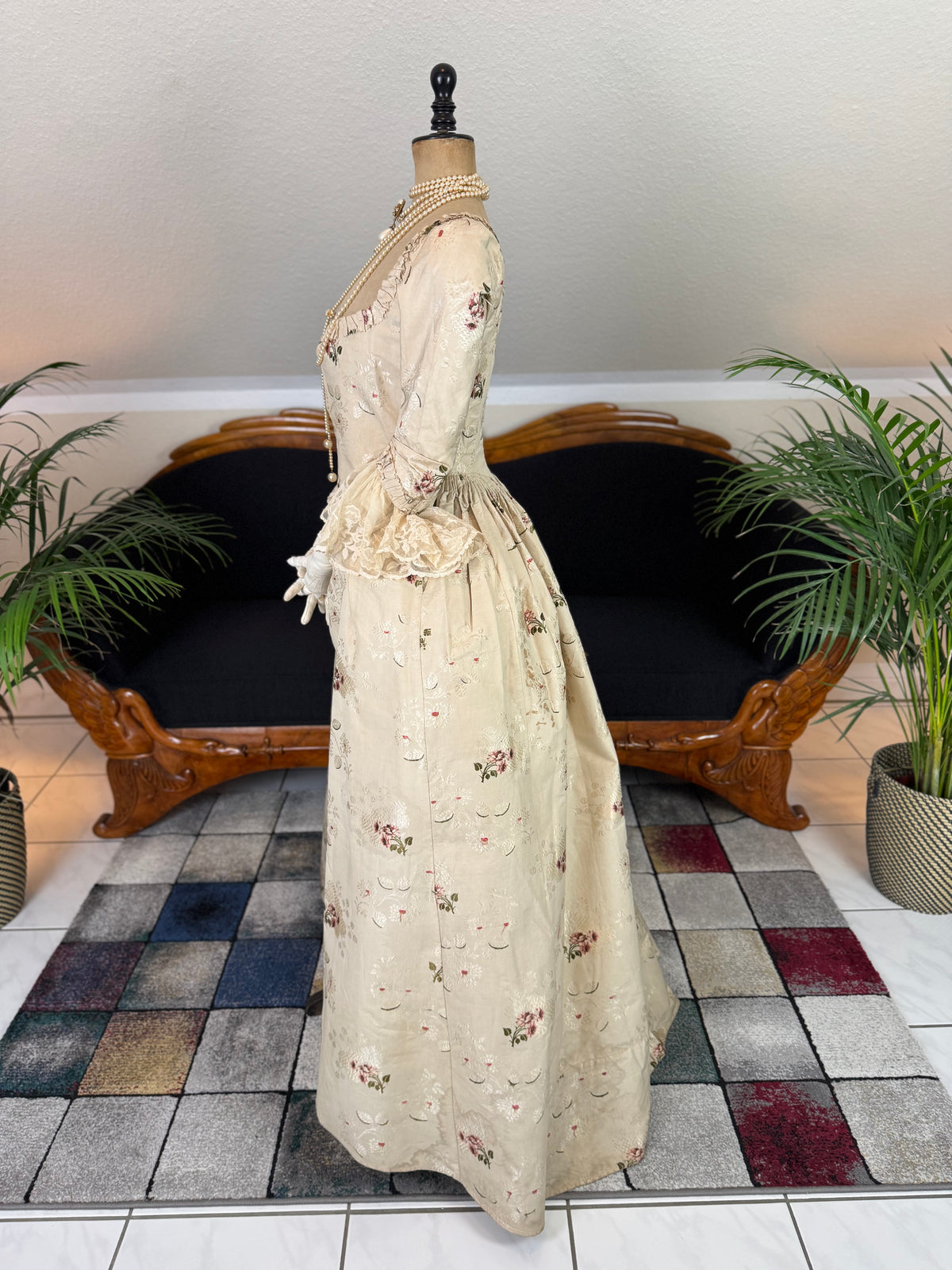 Rococo Robe á L'Anglaise and Petticoat, England, ca. 1770