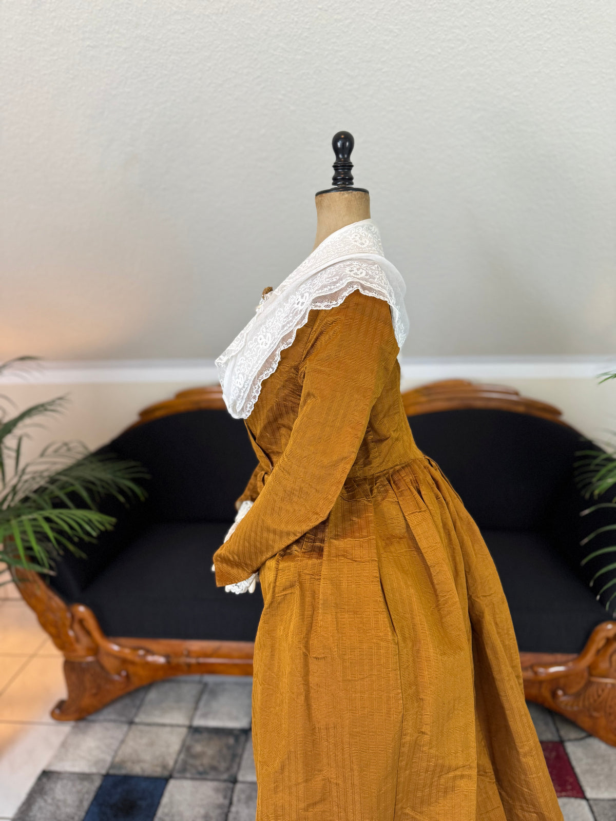 Rococo Cannelé Silk Robe à l’Anglaise, ca. 1775
