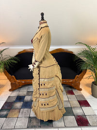 Robe de visite antique de style princesse, vers 1878