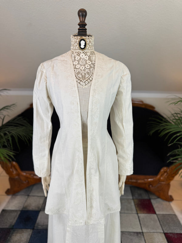Antique Edwardian Walking Dress, America, ca. 1906
