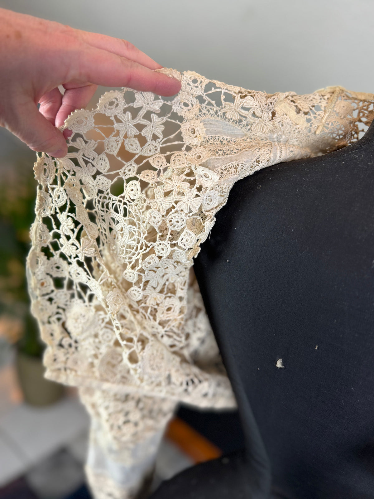 Irish Crochet Lace Blouse, ca. 1901