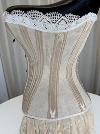 Extremely Rare CB Corset Display, ca. 1880 – Original Victorian Corset Under Glass Dome