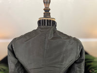 Antique Victorian Bustle Day Dress – American Satin Ensemble circa 1880