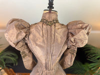 Antique Victorian Paper Silk Day Dress – England circa 1898