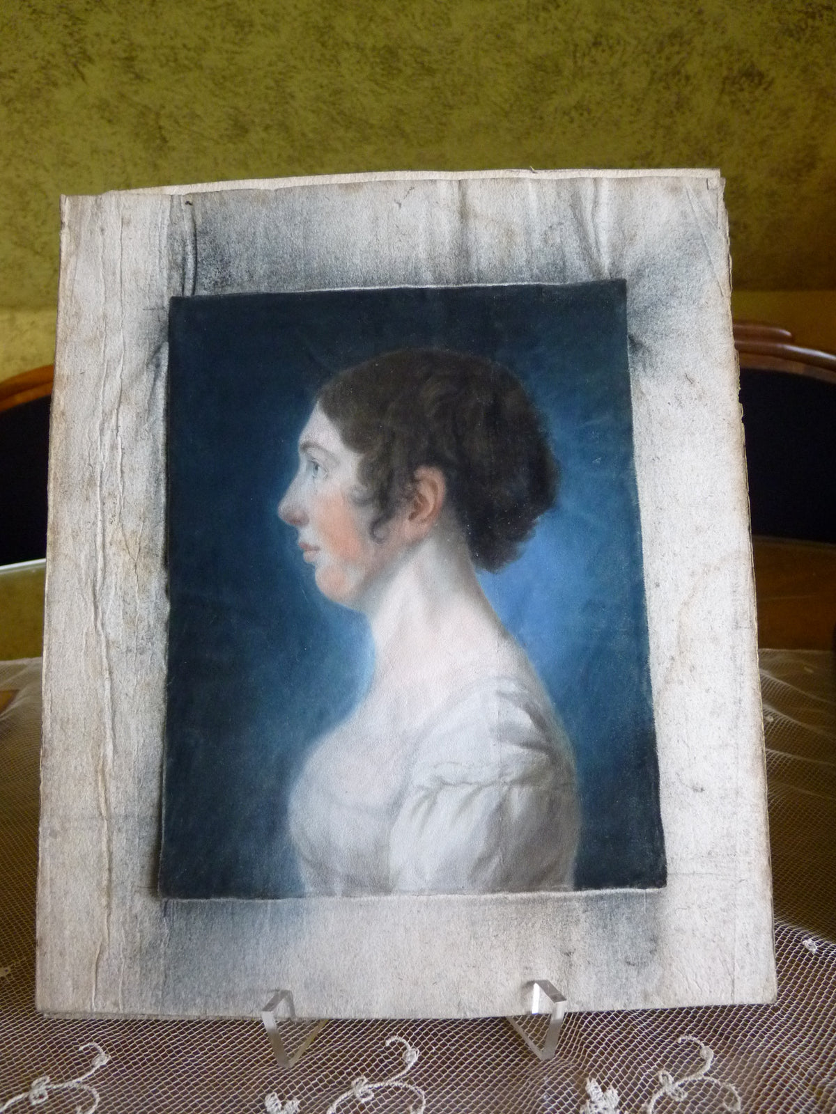 Pair of Empire Pastel Portraits, 1813 – L.H. Hessel, Nuremberg, Early 19th‑Century Art