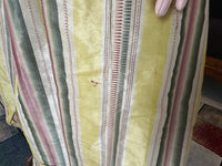 A Yellow, Green and Pink Striped Silk Taffeta Robe à l’Anglaise, ca. 1770