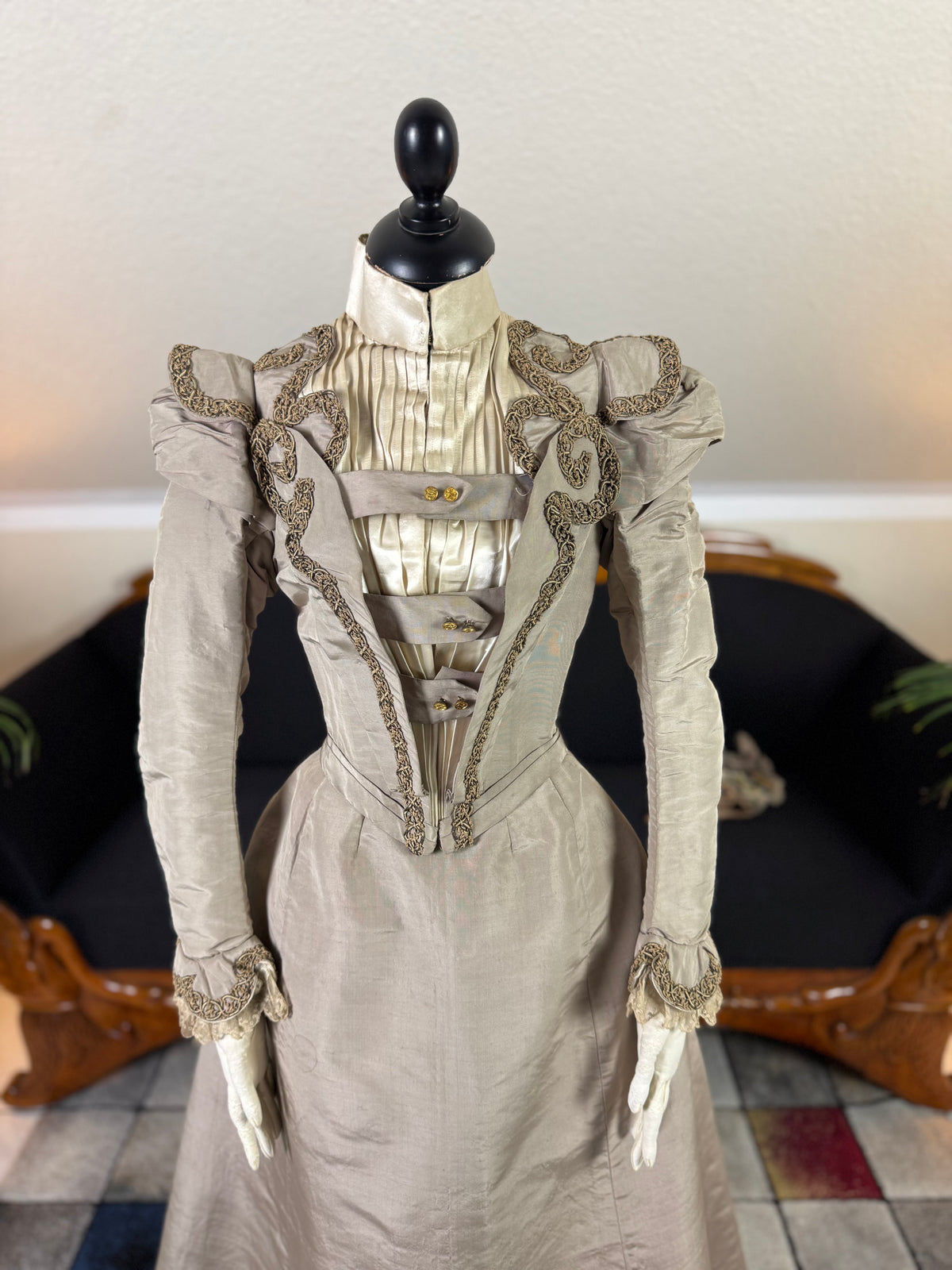 Antique Victorian Walking Dress, ca. 1897 - Three-Piece English Ensemble