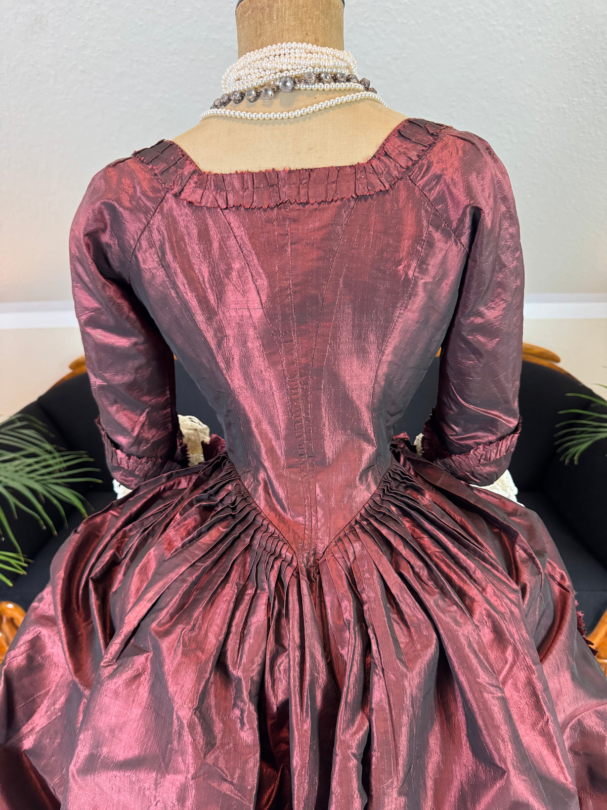 Rococo Robe à la Polonaise and Petticoat, ca. 1775