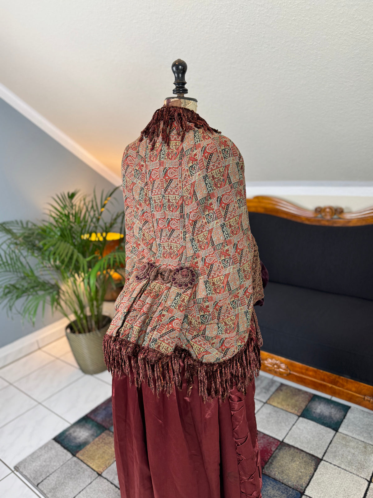 Antique Victorian Paisley Dolman, ca. 1880