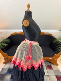 Jupe en tulle victorienne antique, vers 1858