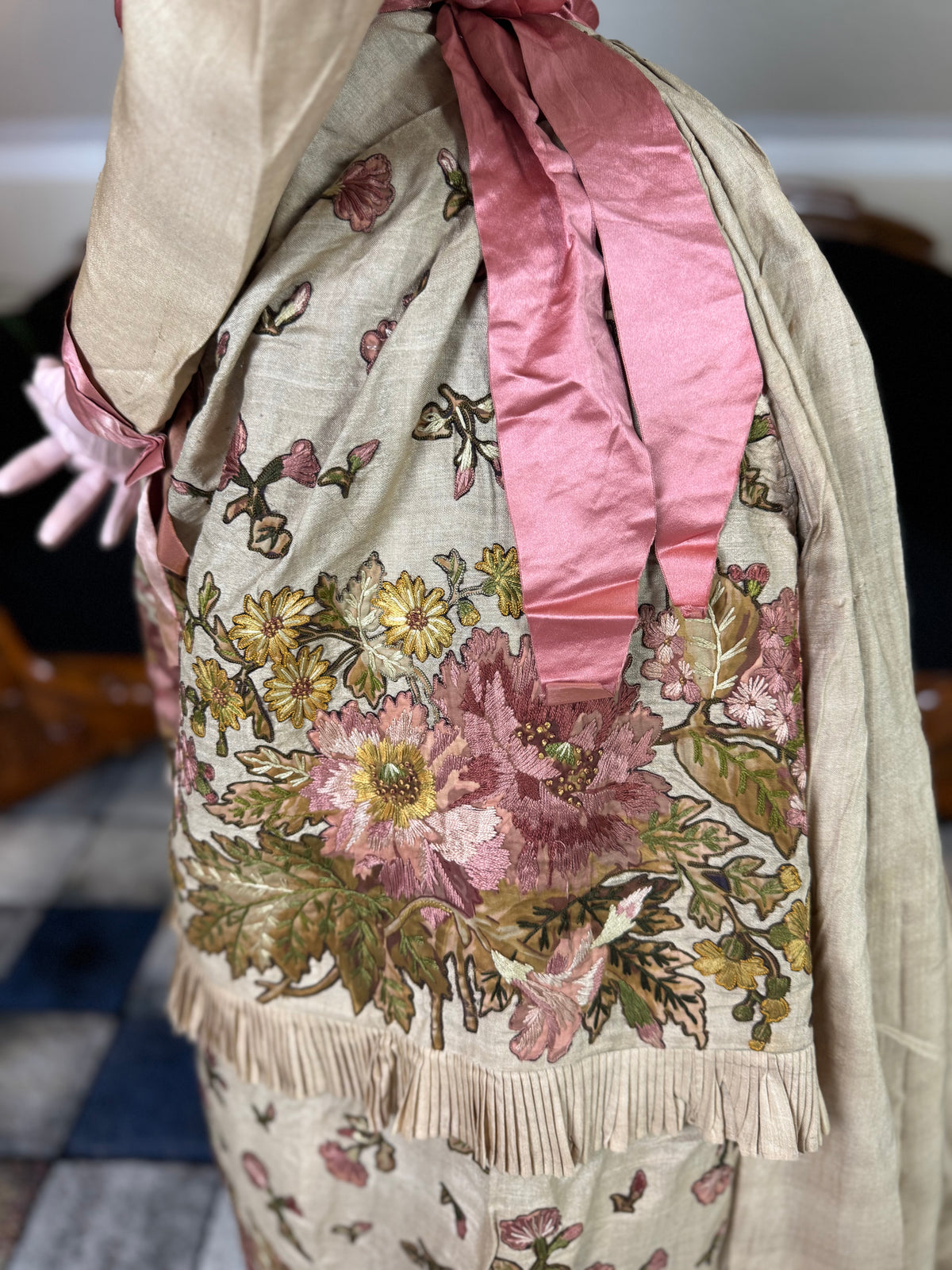 Antique Magnificent Reception Dress, ca. 1895
