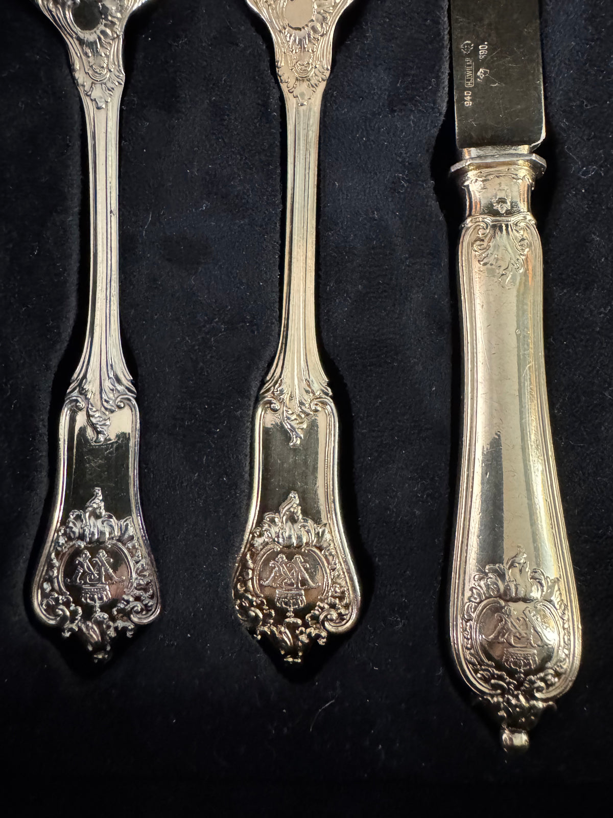 Gilded Silver Cutlery, Rococo Service, Emperor Wilhelm II