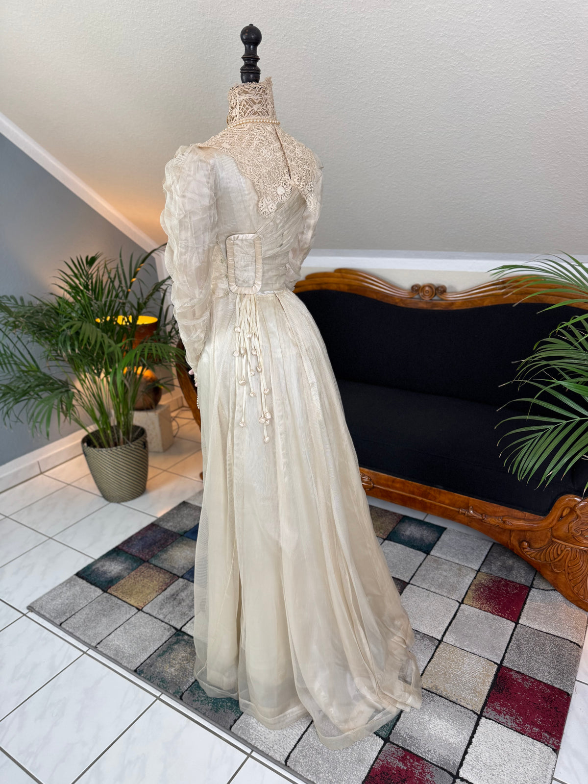 Antique Edwardian Festive Dress, ca. 1908