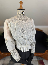Irish Lace and Whitework Blouse, ca. 1908