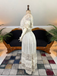 Antique Edwardian Tea Dress, America, ca. 1906