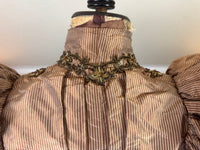 Antique Victorian Paper Silk Day Dress – England circa 1898