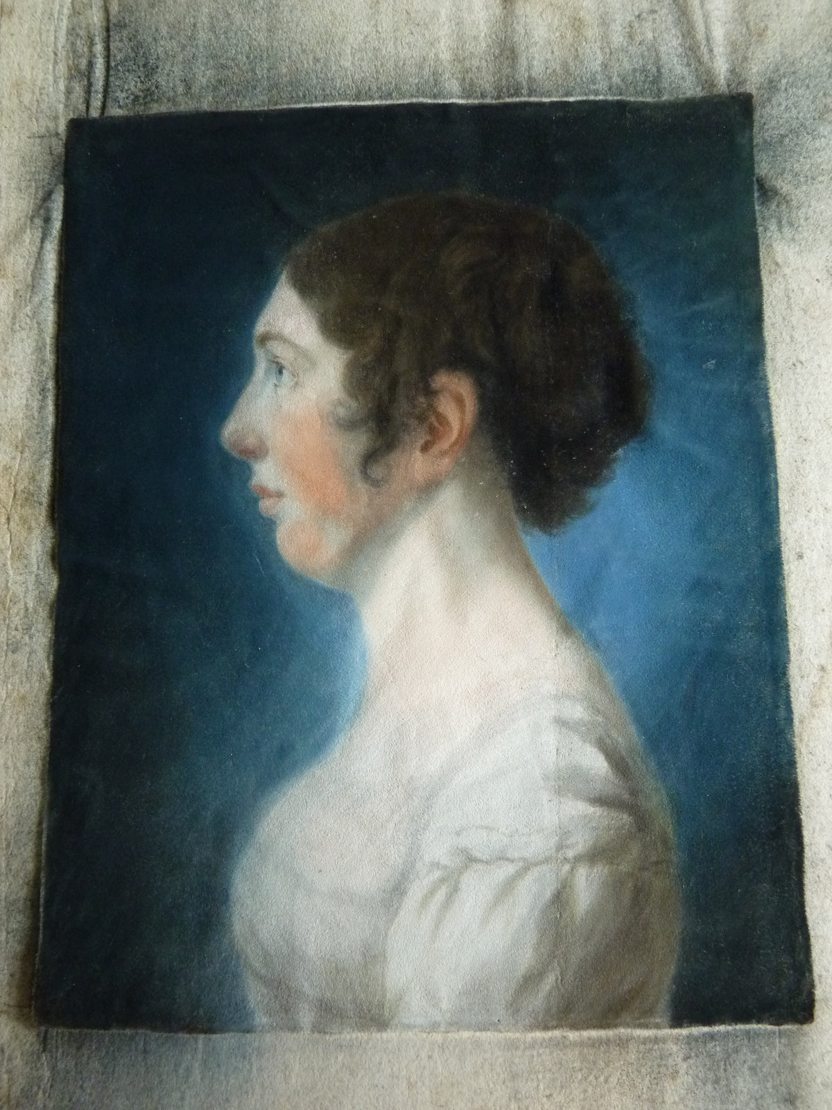 Pair of Empire Pastel Portraits, 1813 – L.H. Hessel, Nuremberg, Early 19th‑Century Art