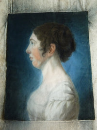 Pair of Empire Pastel Portraits, 1813 – L.H. Hessel, Nuremberg, Early 19th‑Century Art
