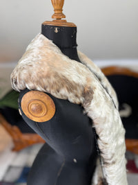 Goose Feather Collar Stole, Muff and Hat Appliqué, ca. 1890