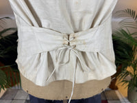 Antique Waistcoat & Blue Silk Knee‑Length Trousers, ca. 1790 – Embroidered Floral Menswear Ensemble