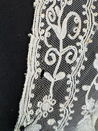 Edwardian White Embroidered Tulle Jacket, England, ca. 1906 – Decorative Overlay Garment