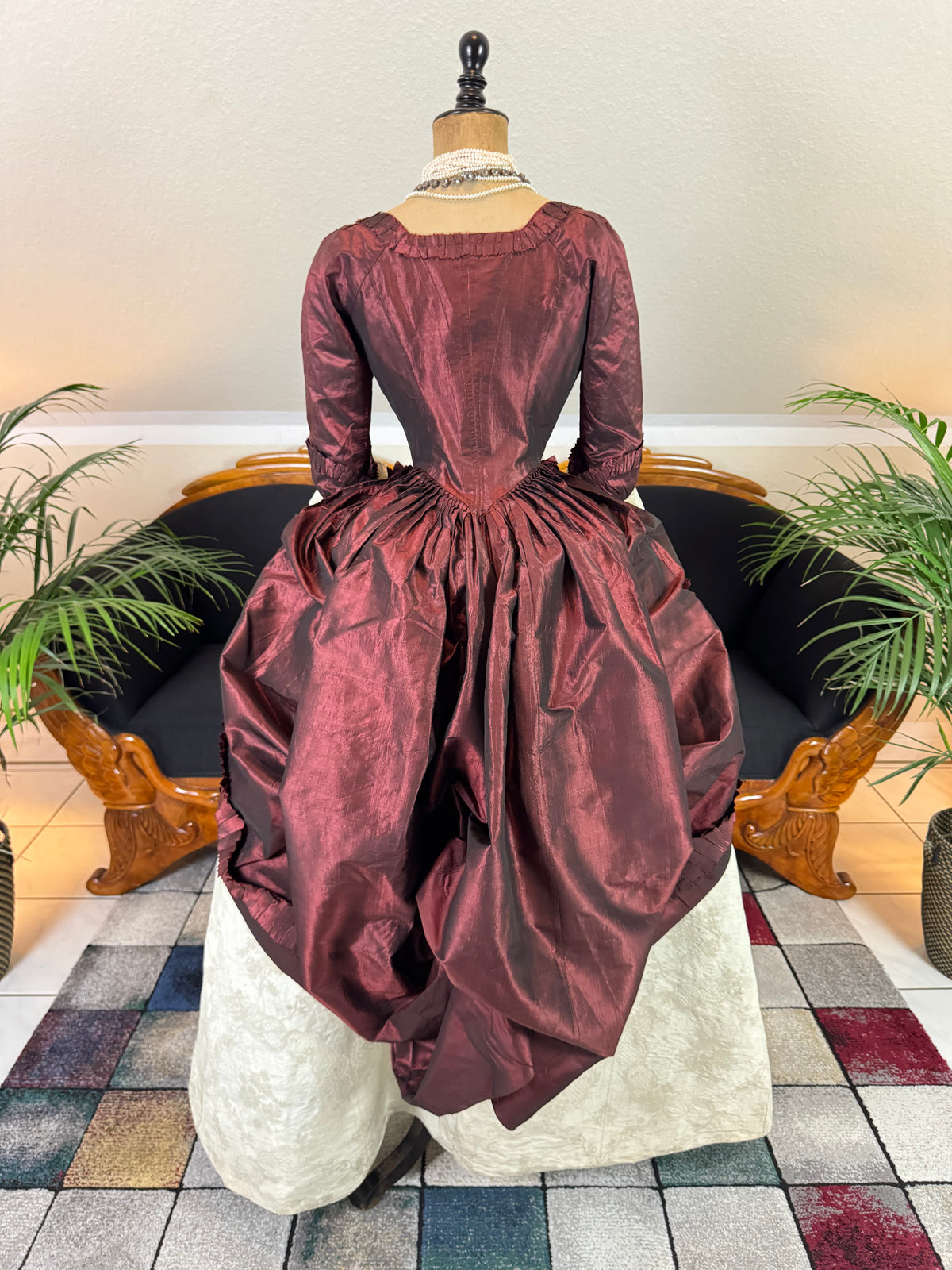 Rococo Robe à la Polonaise and Petticoat, ca. 1775
