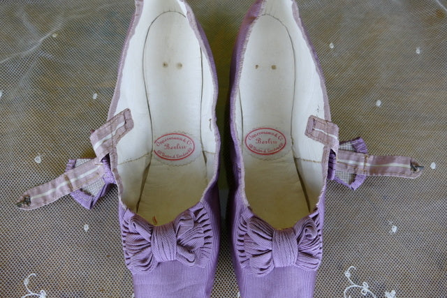 OPPERMANN & Co. Evening Shoes, Princely House of Wied, Berlin, ca. 1867-1870